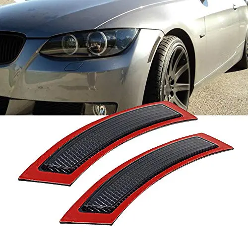 Gsrecy 2Pcs For Bmw E92 E93 3 Series 2Dr 2007-2013 Front Side Marke Fender Bumper Reflector (Smoke Lens) 1
