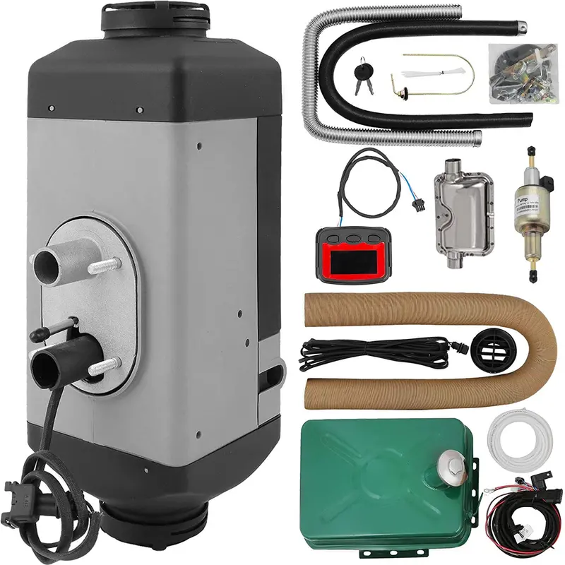 Happybuy 2Kw Diesel Heater Double Vent 2Kw Diesel Air Heater 12V Diesel Parking Heater Metal Tank For Rv Bus Car Boats Motorhome 1