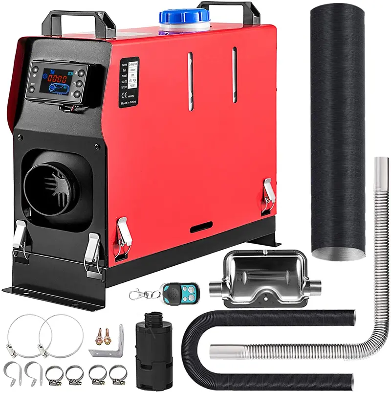 Happybuy 5Kw Diesel Air Heater All In One 12V Diesel Parking Heater Muffler 5000W Diesel Heater Remote Control With Lcd Switch For Rv Motorhome Bus And Trailer 1