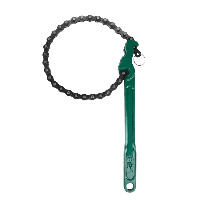 Heavy Duty Ratcheting Chain Wrench, 12 Inches Oil Flter Wrench Automotive Oil Fuel Filter Chain Wrench Pliers Adjustable Remover Tool For Truck Car 1