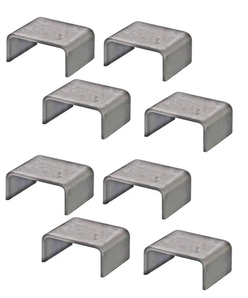Heavy Duty Weld On 2X4 Steel Stake Pockets For Trailer & Truck (8) 1