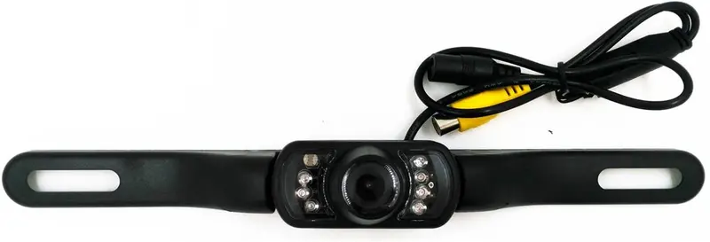 Hizpo Car Rear Camera Backup Camera High Definition Color Wide Viewing Angle Universal Waterproof License Plate Backup Camera With 7 Infrared Night Vision Led 1