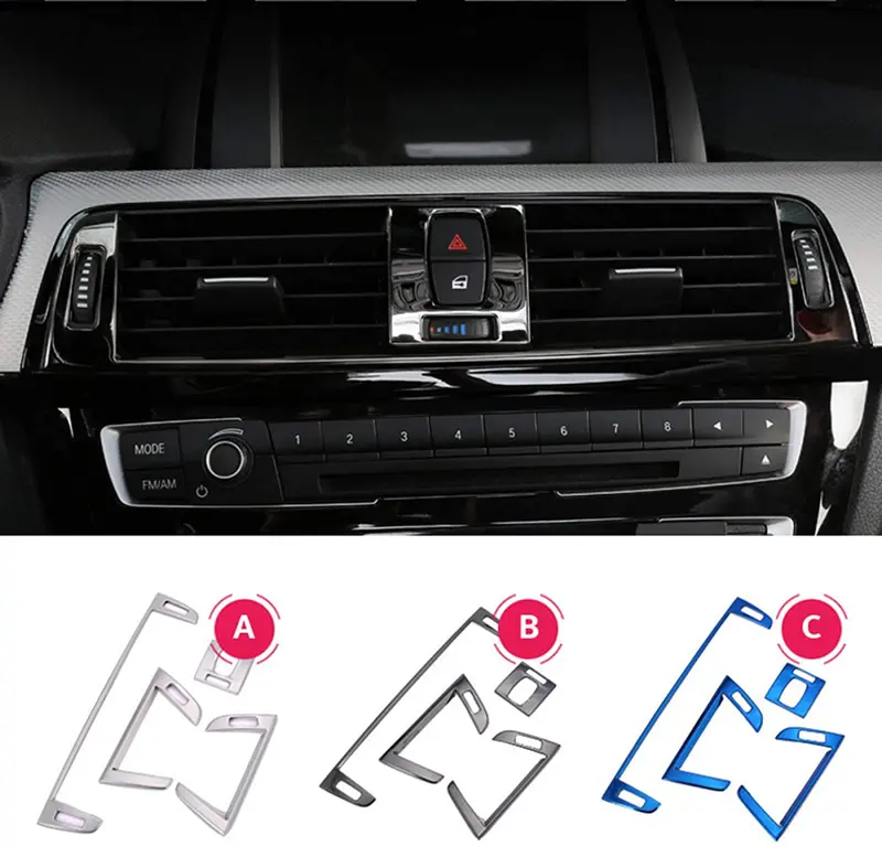 Hkpkyk For Bmw F30 3 Series 2013-2018, Car Styling Car Ac Air Conditioner Vent Outlet Decoration Interior Cover Sitcker Auto Accessories 1
