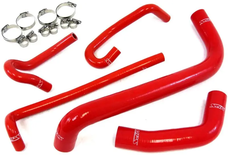 Hps 57-1425-Red-2 Red Silicone Radiator Coolant/Heater Hose Kit 1