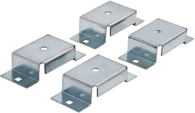 Hydraker 4Pcs Trailer Stake Pocket 2" X 4" Fit For Flat Beds And Trucks 1