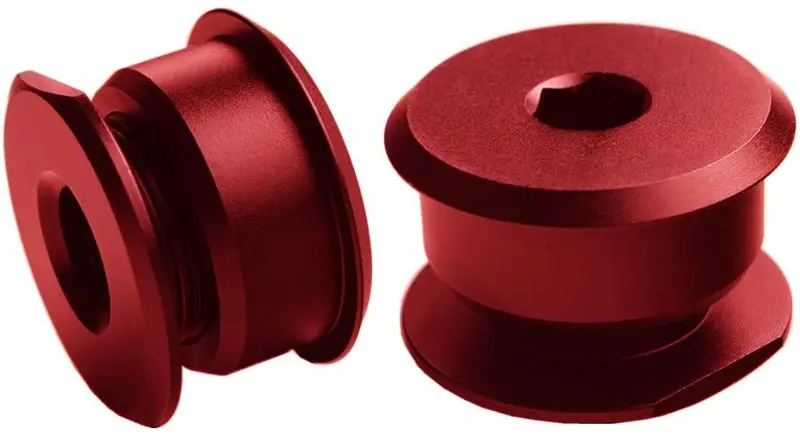 Jgr Red Solid Shift Cable Bushings Performance Upgrade Aluminum For Ford Focus St & Rs 2013-Present 6 Speed Manual Transmissions 1