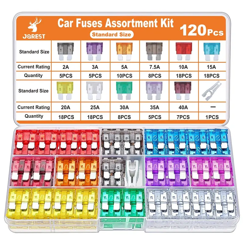 Jorest 300Pcs Car Fuse Assortment Kit, 160 Mini Blade Fuses Automotive + 90 Standard Auto Fuses + 50 Micro + Puller – Replacement For Rv Camper Boat Truck (2Amp 3A 5A 7.5A 10A 15A 20A 25A 30A 35A 40A) 12