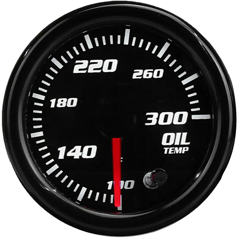 Jyemdv Car Universal 2"/52Mm 12V Oil Temperature Gauge 7 Solid Color Led Display Digital Meter 1