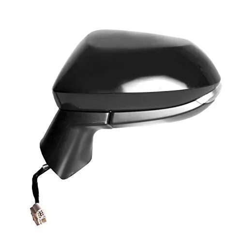 K Source Driver Side Mirror For Toyota Corolla, Textured Black W/Ptm Cover, Foldaway, Heated Power With Turn Signal (70744T) 1