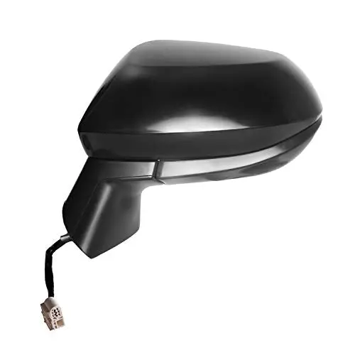 K Source Driver Side Mirror For Toyota Corolla, Textured Black W/Ptm Cover, Foldaway, Power (70740T) 1