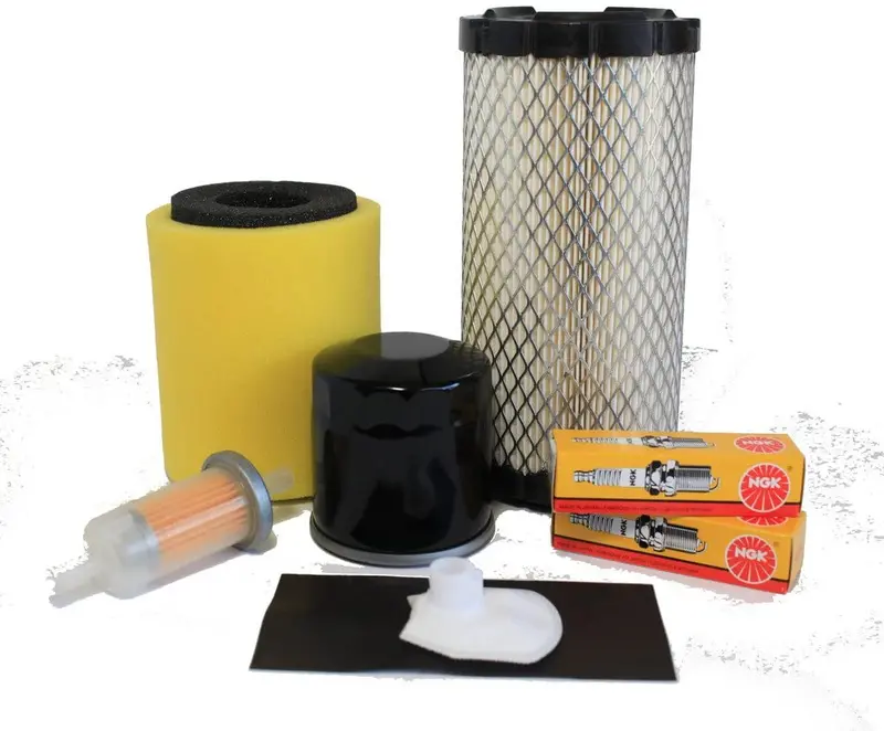 Kawasaki Mule 4000/4010 (2009-2010) Tune Up Kit - 2 Air Filters, Oil Filter, 2 Spark Plugs, Fuel Strainer & Filter 1