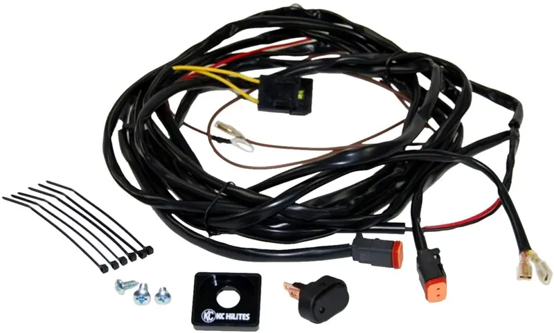 Kc Hilites 63082 Wiring Harness For 2 Cyclone Led Lights, Regular 1