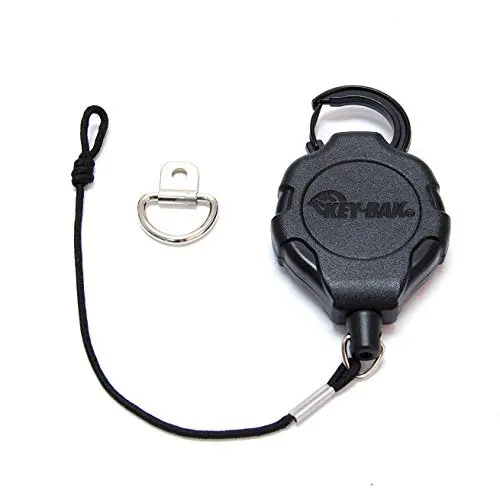 Key-Bak Mic-Bak Cb Radio Retractable Tether, 36" Kevlar Cord, 8" Nylon Attachment Loop, D-Ring Mount Included (0Kr3-4A11) 1