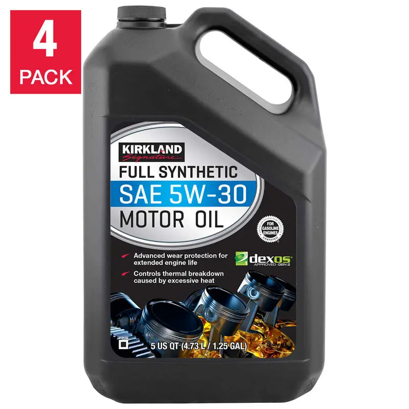 Kirkland Signature 5W-30 Full Synthetic Motor Oil 5-Quart, 4-Pack 1