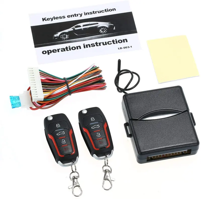 Kkmoon 5Pcs Car Alarm Systems, Auto Keyless Entry System With Remote Control Door Lock, Auto Remote Central Locking Kit 1