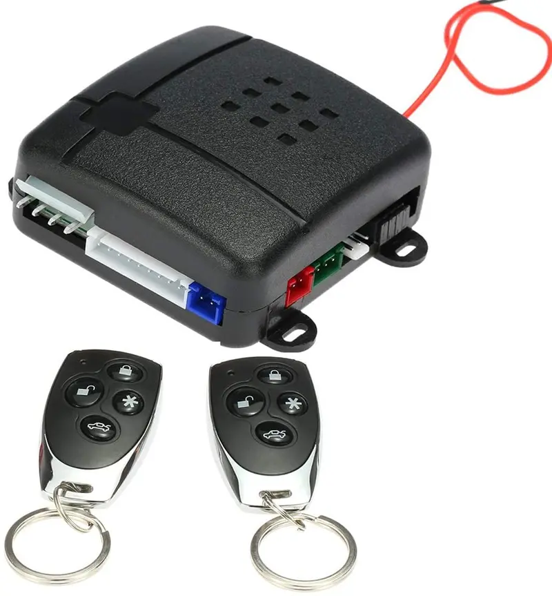 Kkmoon Car Vehicle Security System Universal Burglar Alarm Protection Anti-Theft System With 2 Remote Contoller 1