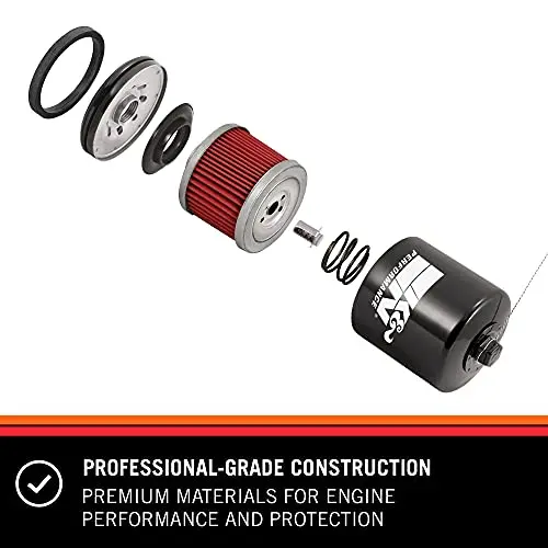 K&N Motorcycle Oil Filter: High Performance, Premium, Designed To Be Used With Synthetic Or Conventional Oils: Fits Select Honda, Kawasaki, Triumph, Yamaha Motorcycles, Kn-204-1 2