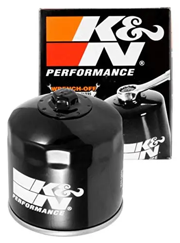 K&N Motorcycle Oil Filter: High Performance, Premium, Designed To Be Used With Synthetic Or Conventional Oils: Fits Select Honda, Kawasaki Vehicles, Kn-202 1