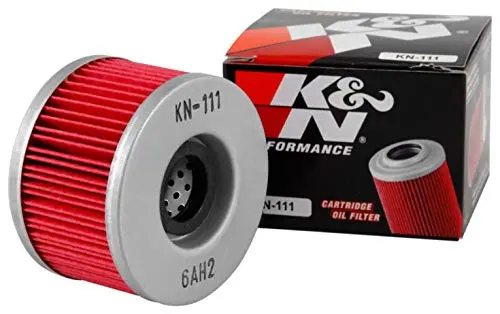 K&N Motorcycle Oil Filter: High Performance, Premium, Designed To Be Used With Synthetic Or Conventional Oils: Fits Select Honda Vehicles, Kn-111 1
