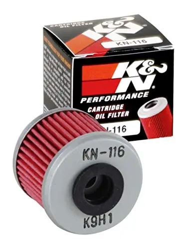 K&N Motorcycle Oil Filter: High Performance, Premium, Designed To Be Used With Synthetic Or Conventional Oils: Fits Select Honda Vehicles, Kn-116 1