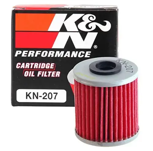 K&N Motorcycle Oil Filter: High Performance, Premium, Designed To Be Used With Synthetic Or Conventional Oils: Fits Select Kawasaki, Suzuki, Beta Vehicles, Kn-207 1