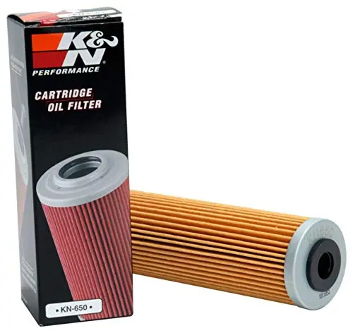 K&N Motorcycle Oil Filter: High Performance, Premium, Designed To Be Used With Synthetic Or Conventional Oils: Fits Select Ktm, Husqvarna Vehicles, Kn-650 1
