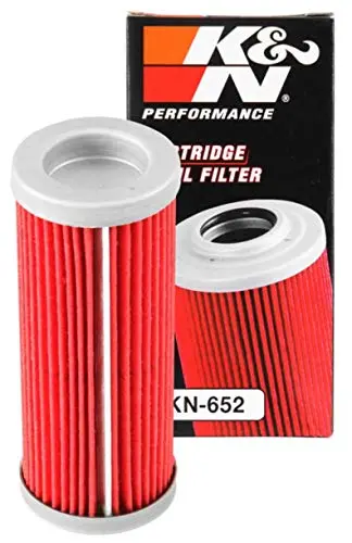 K&N Motorcycle Oil Filter: High Performance, Premium, Designed To Be Used With Synthetic Or Conventional Oils: Fits Select Ktm, Husqvarna Vehicles, Kn-652 1