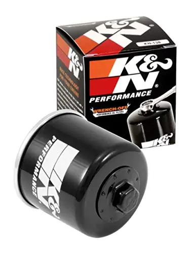 K&N Motorcycle Oil Filter: High Performance, Premium, Designed To Be Used With Synthetic Or Conventional Oils: Fits Select Suzuki Motorcycles, Kn-138 1