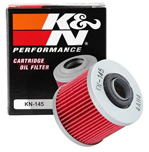 K&N Motorcycle Oil Filter: High Performance, Premium, Designed To Be Used With Synthetic Or Conventional Oils: Fits Select Yamaha Vehicles, Kn-145 1