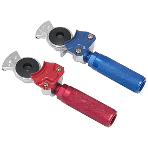 Kootans Service And Emergency Glad Hands And Anodized Aluminum Extension Handles Grips Set For Semi Truck Trailer Tractor Rvs, Air Brake Coupling Handshake, Gladhands Connector 1