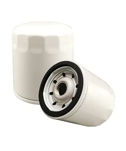 Kvjicdo 35-883702Q Engine Block Mount Oil Filter - V-6 Fit For Mercury Marine Mercuiser Stern Drive Engines 4.3L Carbureted Alpha/Bravo Rep 35-883702K, 35-802884, 35-802884T（2 Pack） 1