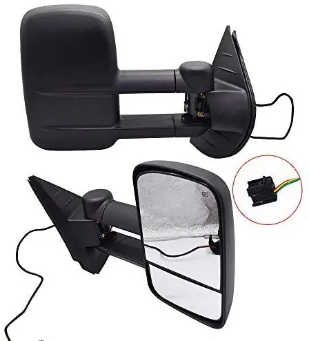 Labwork Towing Mirrors Power Heated Fit For 2007-2013 Chevy Silverado Gmc Sierra 1500/2500/3500 1