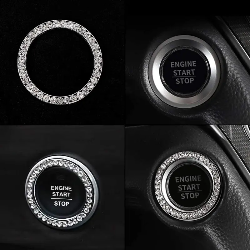 Lecart Bling Car Interior Volume Knob Cover For Honda Car Interior Bling Accessories Premium Zinc Alloy Sound Switch Knob Caps Compatible For Honda Accord 2018 2019 2020 Silver Pack Of 2 2
