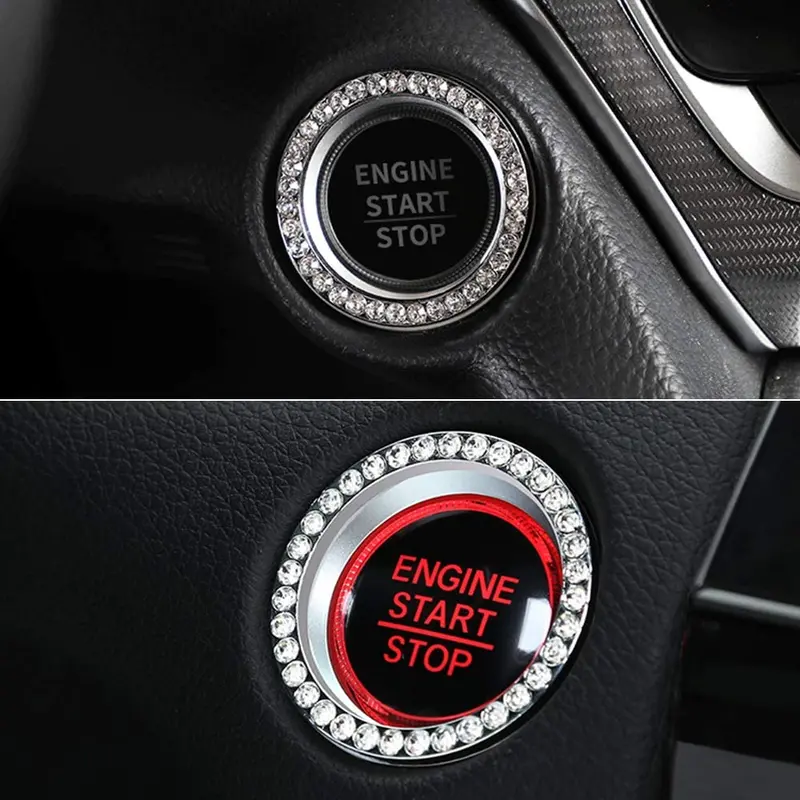 Lecart Bling Car Interior Volume Knob Cover For Honda Car Interior Bling Accessories Premium Zinc Alloy Sound Switch Knob Caps Compatible For Honda Accord 2018 2019 2020 Silver Pack Of 2 7
