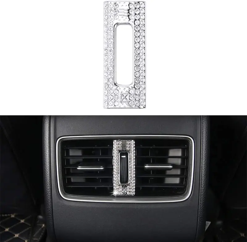 Lecart Bling Car Interior Volume Knob Cover For Honda Car Interior Bling Accessories Premium Zinc Alloy Sound Switch Knob Caps Compatible For Honda Accord 2018 2019 2020 Silver Pack Of 2 7