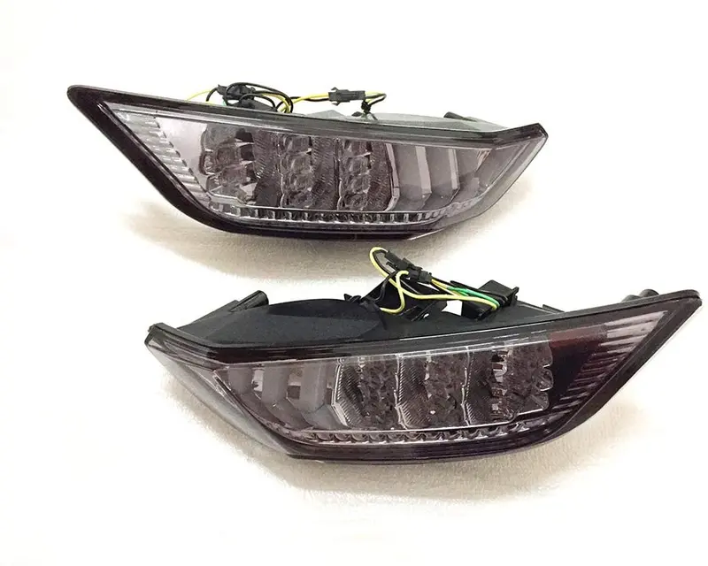 Led Sequential Bumper Signal Light Smoked Lamp For Ford Mustang 2015-2020 1
