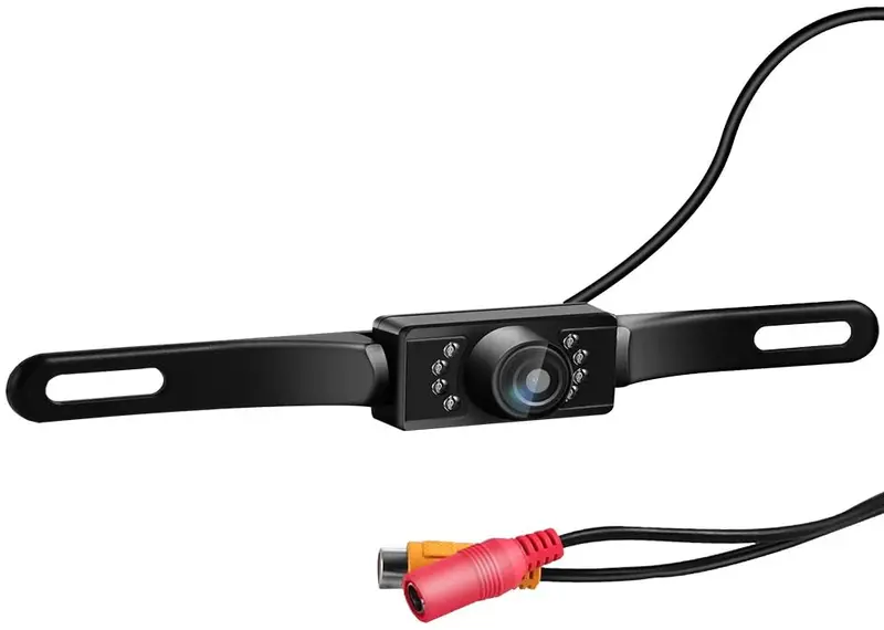 License Plate Rear View Camera, Waterproof Ip68 Hd Hidden License Plate Vehicle Backup Cameras, Night Vision 150° Wide View Angle Rear View Camera For 12V Universal Cars, Suv, Rv Fit All Monitors 1