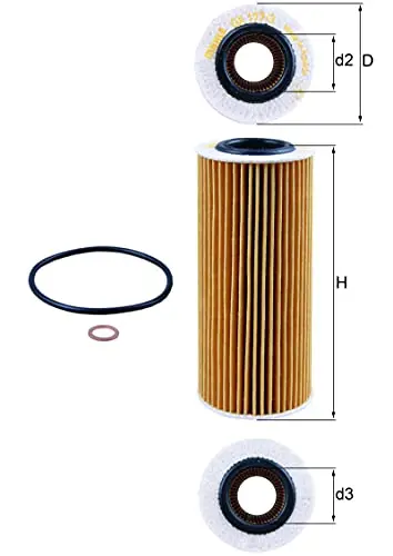 Mahle Original Filtro De Aceite Ox 177/3D 1