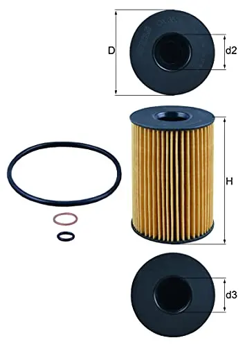 Mahle Ox 353/7D Eco Oil Filter 1