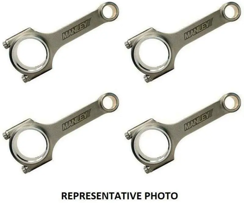 Manley 14430R6-4 Connecting Rod Set (Mazda 3 Mzr 2.3L Turbo Tuff Pro Series I Beam W/Arp 625+ Bolts), 1 Pack 1