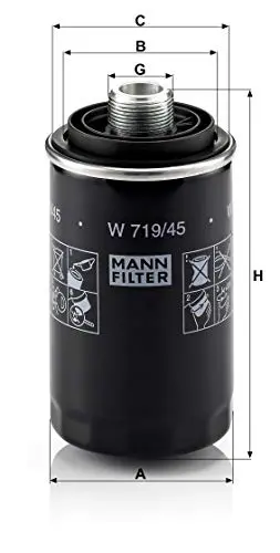 Mann-Filter W 719/45 Spin-On Oil Filter 2