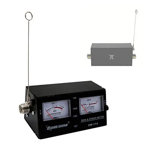 Mcbazel Surecom Sw-114 Swr Rf Field Strength Test Meter With So-239 Uhf Connector For Cb Operation 1