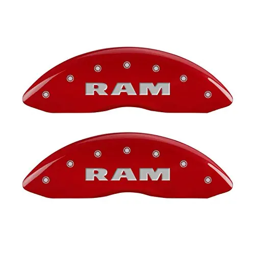 Mgp Caliper Covers 55001Srmhrd Caliper Cover With Red Powder Coat Finish, (Set Of 4) 1