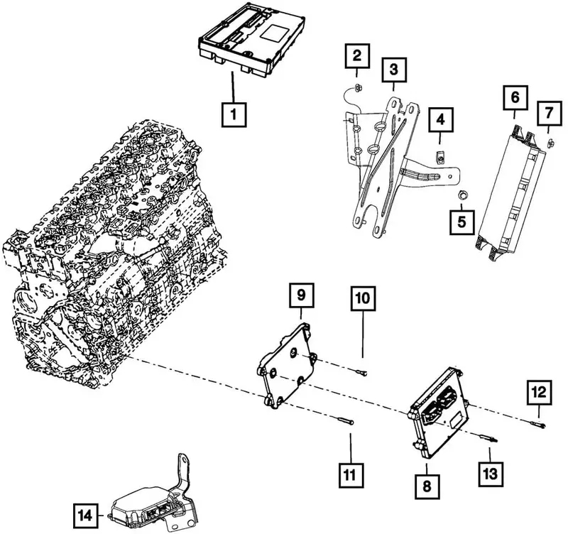 Mopar 68227783Aa - Module Transmission Control 1