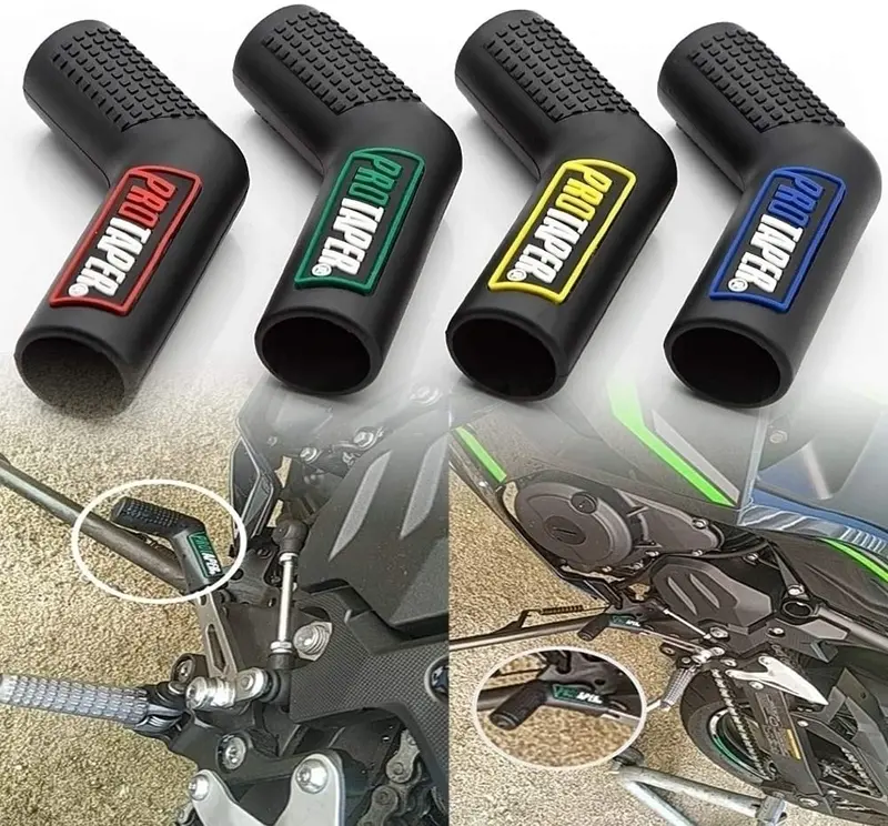 Motorcycle 4Pc Shifter Shoe Protector Gas Rubber Shift Lever Gear Cover Motorbike Parts Universal Lever Protection Moto Accessories For Kawasaki Honda Yamaha(4 Color) 2