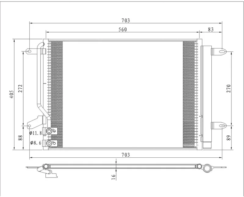 Multiple Manufactures Cnd30077 Standard (No Variation) A/C Condenser 1