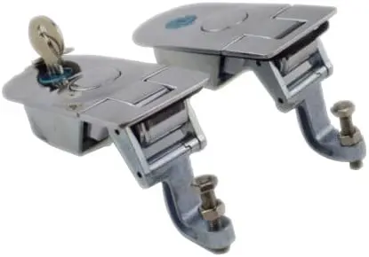 New Compression Key Lock Latch C5-21-35 Horsebox Motorhome Trailer Adjustable (2, Silver) 1
