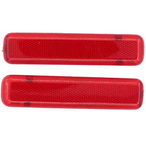 Newyall Pack Of 2 Rear Left Driver And Right Passenger Side Door Red Reflector Panel 1
