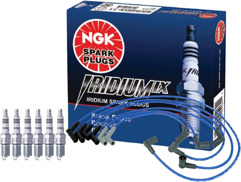 Ngk Wire & 6 Iridium Ix Spark Plugs Kit For Ford Ranger Mazda B3000 3.0 V6 1