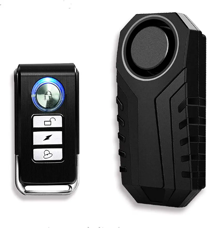 Nineleaf 1 Set Bike Alarm With Remote, Wireless Vibration Alarm Anti-Theft Burglar Security Alarm For Bike Motorcycle Car Scooter, 113Db Super Loud And Ip55 Waterproof, Volume Adjustable 1